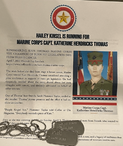 Hailey Kinsel Marine Corps Capt