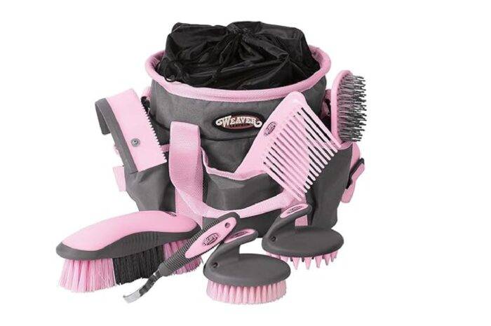 Leather Horse Grooming Kit