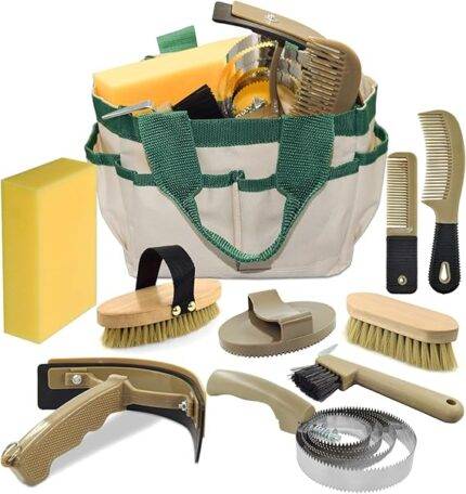 Complete 9 Piece Horse Grooming Kit
